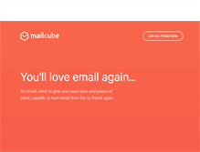 Tablet Screenshot of mailcube.com